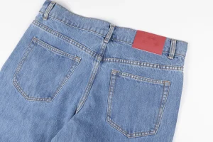 Sp5der Light Blue Red Logo Denim Jeans7
