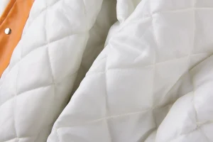 Sp5der Orange White S Logo Varsity Jacket6