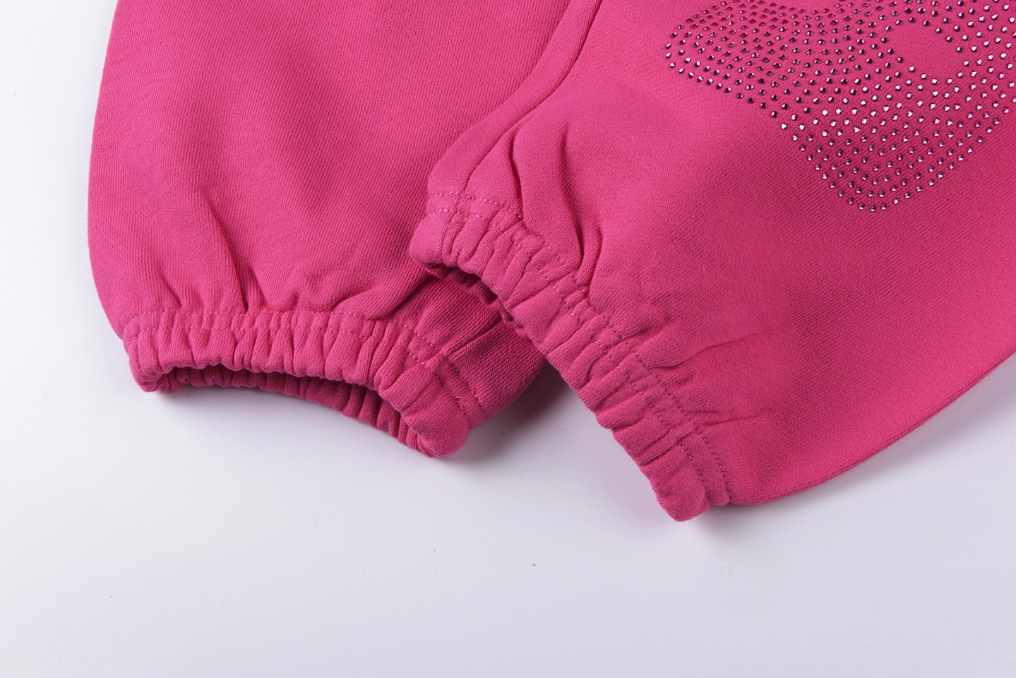 Sp5der Pink Rhinestone Logo Sweatpants5