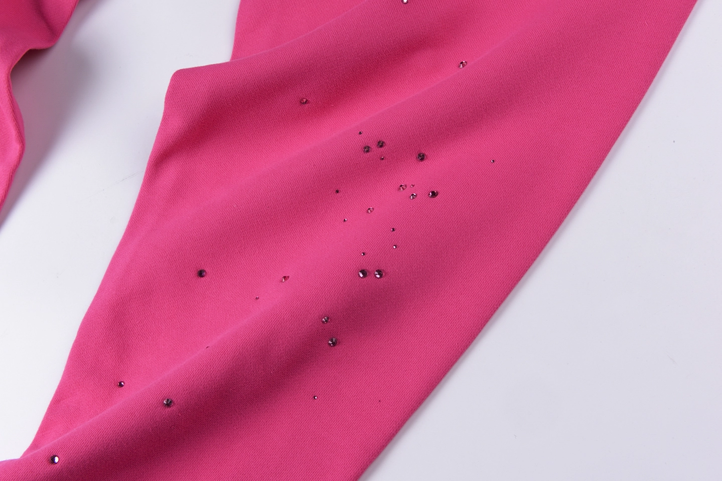 Sp5der Pink Rhinestone Logo Sweatpants8