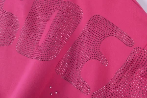 Sp5der Pink Rhinestone Web Hoodie7