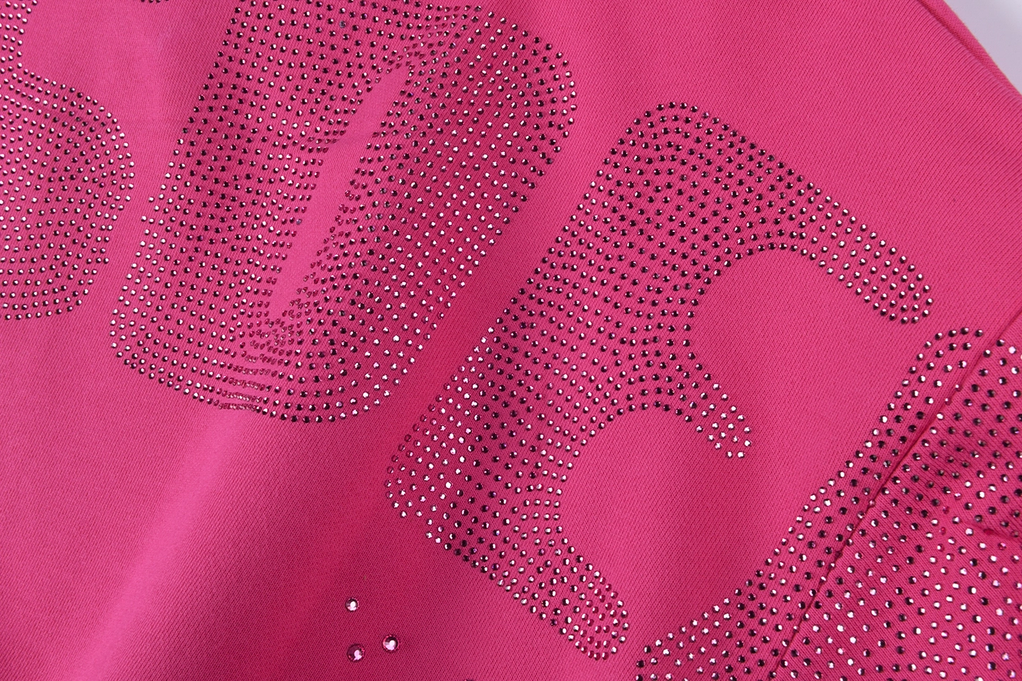 Sp5der Pink Rhinestone Web Hoodie7