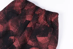 Sp5der Red Black All-Over Print Sweatpants1