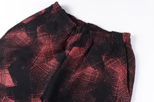 Sp5der Red Black All-Over Print Sweatpants3