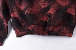 Sp5der Red Plaid Star Web Graphic Hoodie3