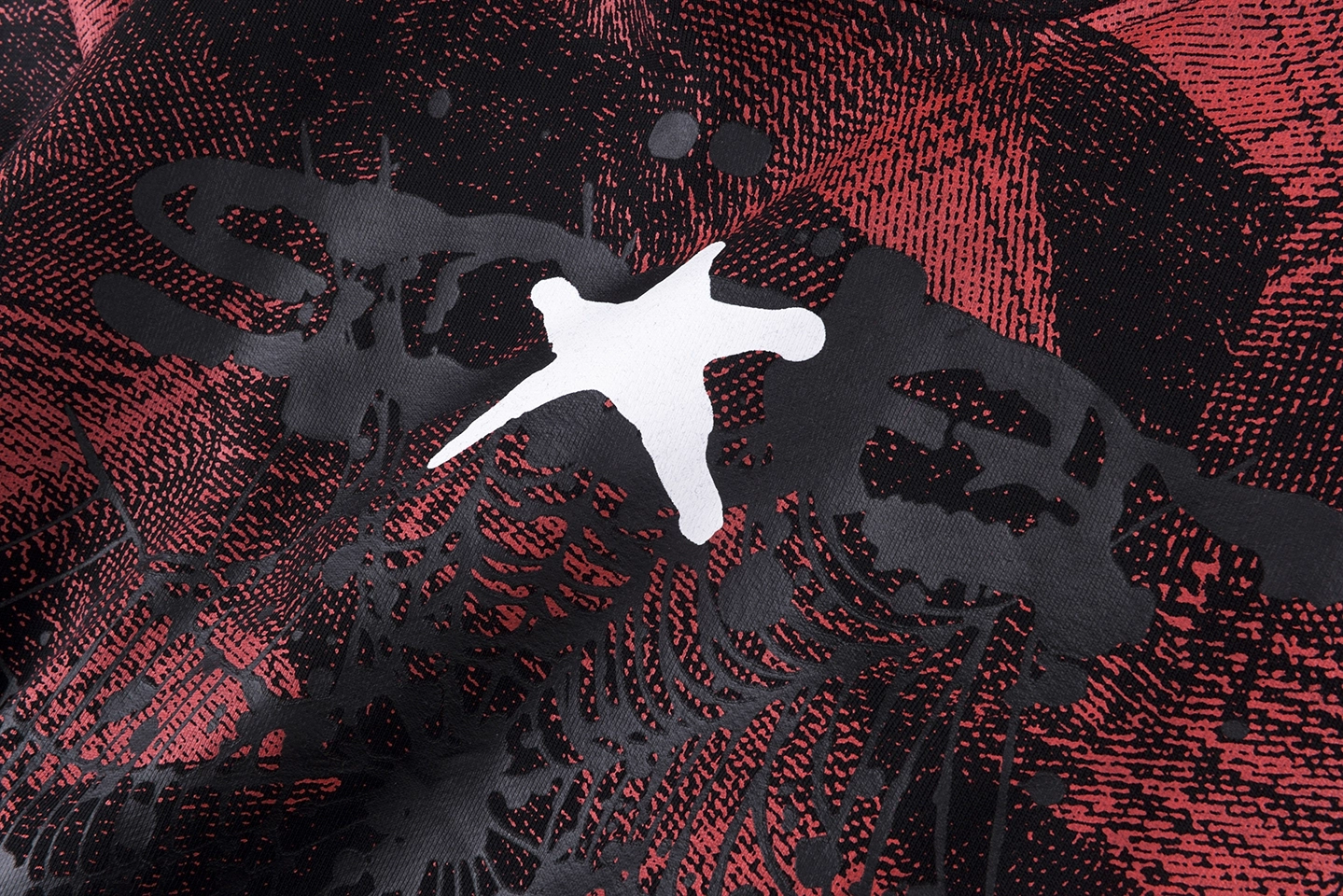 Sp5der Red Plaid Star Web Graphic Hoodie9