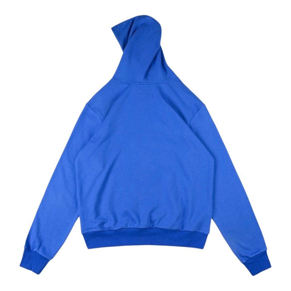 Sp5der Royal Blue Classic Logo Hoodie Back view