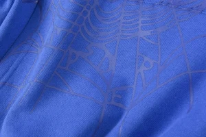 Sp5der Royal Blue Classic Logo Hoodie9