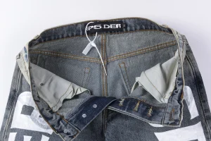Sp5der Star Graphic Denim Jeans2