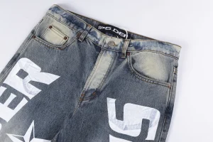 Sp5der Star Graphic Denim Jeans3