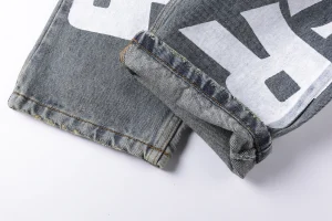 Sp5der Star Graphic Denim Jeans4