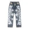 Sp5der Star Graphic Denim Jeans