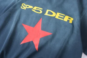 Sp5der Star Graphic Washed T-Shirt7