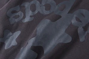 Sp5der Washed Grey Star Graphic Shirt1