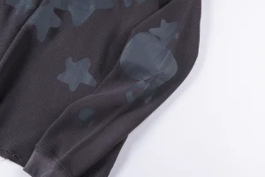 Sp5der Washed Grey Star Graphic Shirt8