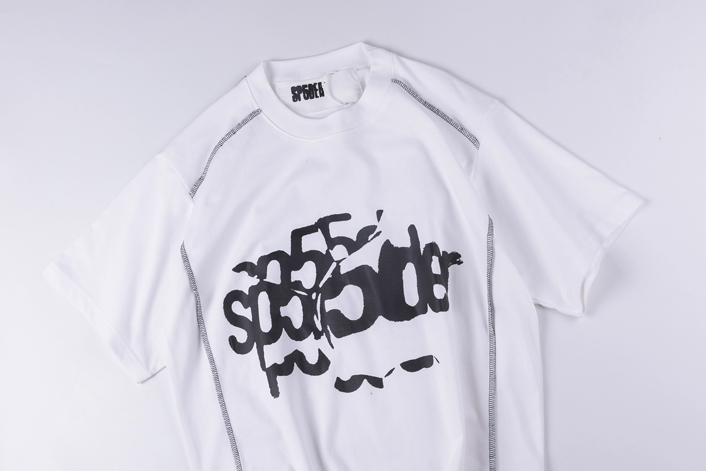 Sp5der White Black Spider Web Graphic T-Shirt1
