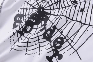 Sp5der White Black Spider Web Graphic T-Shirt10