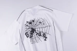 Sp5der White Black Spider Web Graphic T-Shirt2