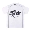 Sp5der White Black Spider Web Graphic T-Shirt