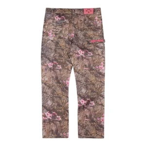 Sp5der Woodland Blossom Camo Carpenter Pants Back view