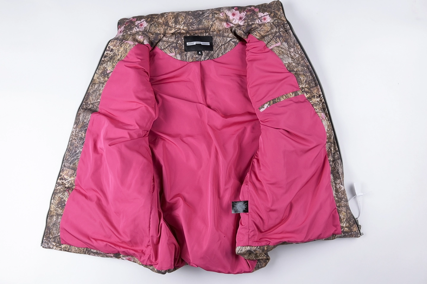 Sp5der Woodland Blossom Camo Puffer Vest3