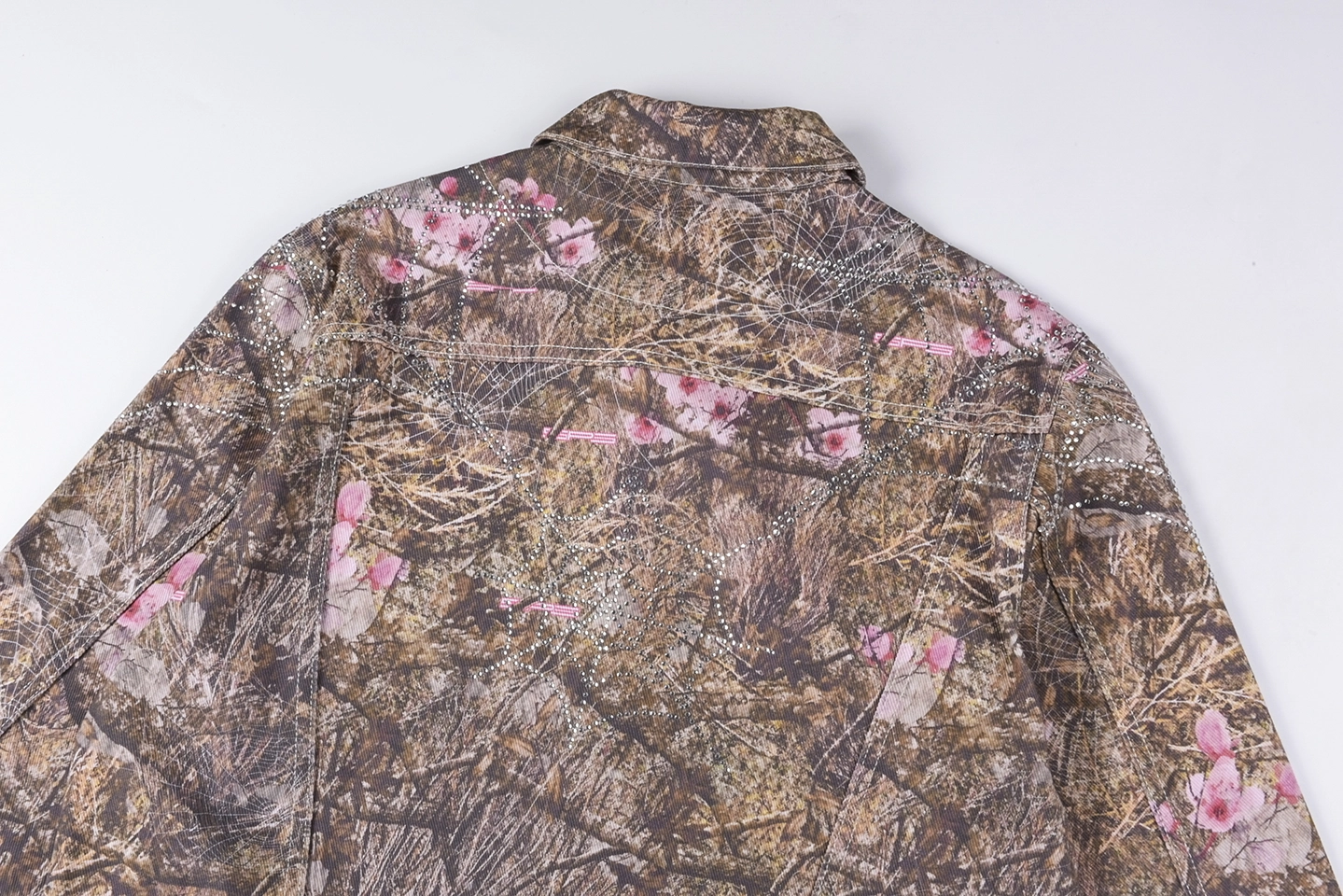 Sp5der Woodland Blossom Camo Trucker Jacket2