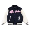 Sp5der Worldwide Pink Logo Varsity Jacket