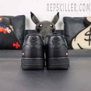 Supreme x Air Force 1 Low rear view showing symmetrical heel structure