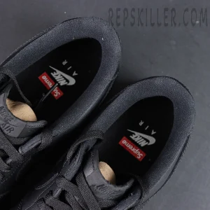 Supreme x Air Force 1 Low insole detail with Nike Air and Supreme branding