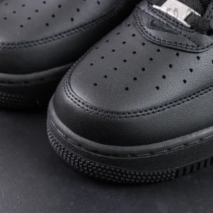 Supreme x Air Force 1 Low toe box detail with perforations and leather texture