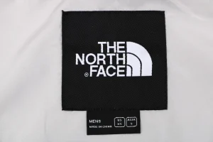 The North Face Dual Pocket Hooded Windbreaker Jacket White Brand label