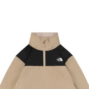 The North Face Retro Hidden Hood Windbreaker Jacket Brown