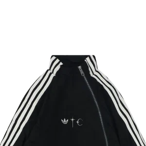 Thug Club × Adidas Trefoil Asymmetric Zip Track Jacket