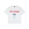 We11done 1506 Graffiti Logo Print T-Shirt (White/Black)