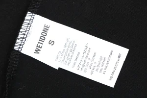 We11done Cross Necklace Graphic T-Shirt Black Wash label