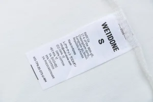 We11done Cross Necklace Graphic T-Shirt White Wash label