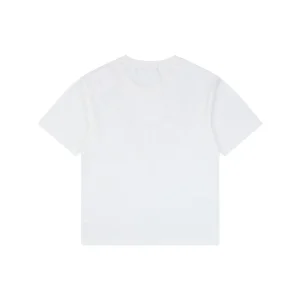 We11done Graffiti Brush Logo Print T-Shirt White Back view