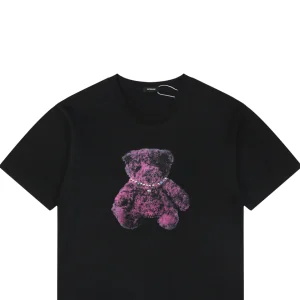 We11done Teddy Bear Graphic T-Shirt Black