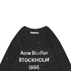 Acne Studios 1996 Crystal Logo Shirt Black