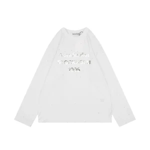 Acne Studios 1996 Crystal Logo Shirt White Front view