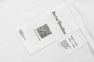 Acne Studios 1996 Crystal Logo Shirt White Wash label