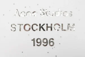 Acne Studios 1996 Crystal Logo Shirt White Front Brand
