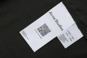 Acne Studios 1996 Crystal Logo Shirt Black Wash label