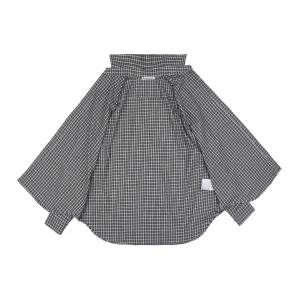 Acne Studios Black Grey Plaid Precision Matching Flannel Shirt Lining