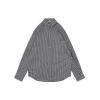 Acne Studios Black Grey Plaid Precision Matching Flannel Shirt