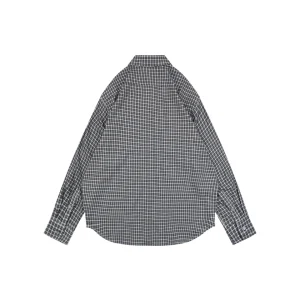 Acne Studios Black Grey Plaid Precision Matching Flannel Shirt9.jpeg