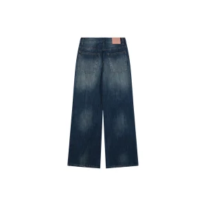 Acne Studios Distressed Paint-Splatter Denim Jeans Back view