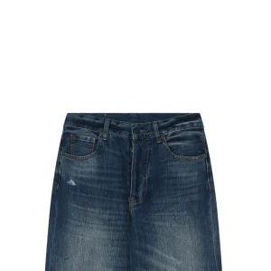 Acne Studios Distressed Paint-Splatter Denim Jeans