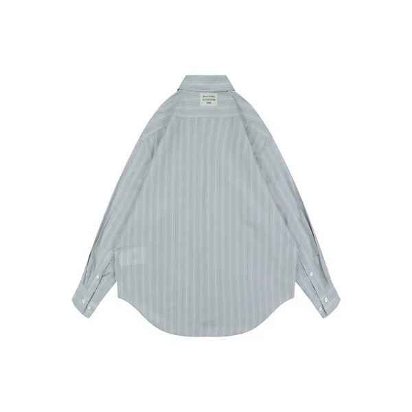 Acne Studios Precision Stripe Matching Oversized Cotton Shirt Back view