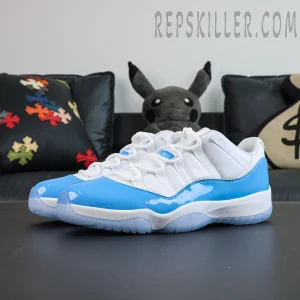 Air Jordan 11 Low UNC multiple angle view highlighting low-top silhouette